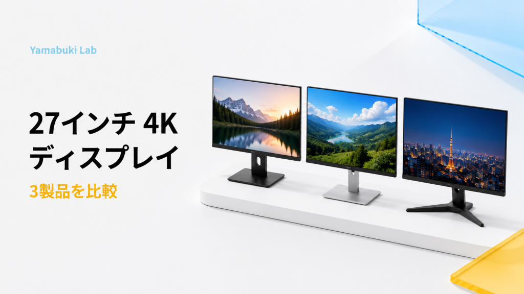 4K対応27インチゲーミングモニター比較｜パネル方式・リフレッシュレートで選ぶ3機種